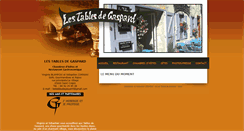 Desktop Screenshot of lestablesdegaspard.com